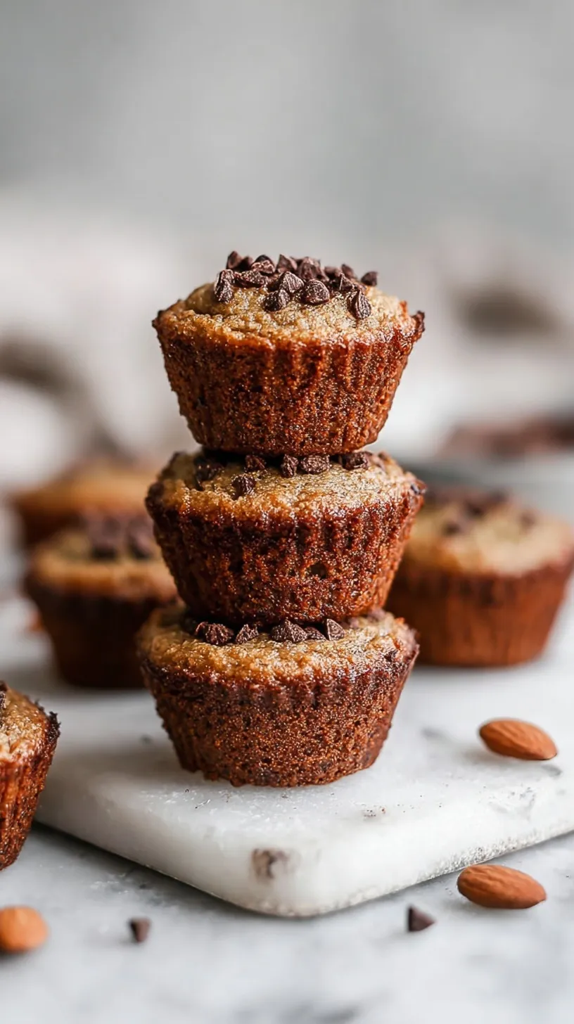A tray of golden brown almond flour muffins on a wire cooling rack.