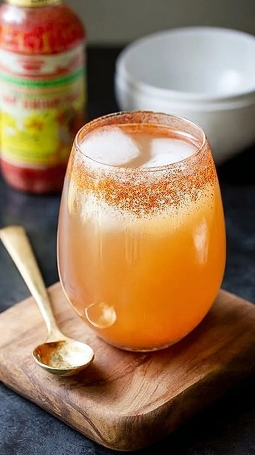 A steaming mug of Apple Pie ACV Drink with a cinnamon stick and spices