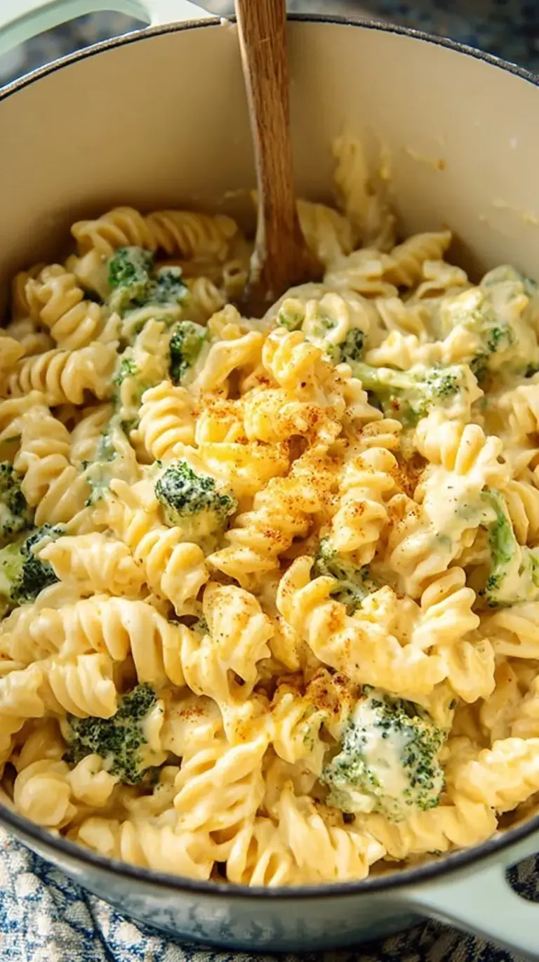 A bowl of creamy healthy mac and cheese topped with a sprinkle of smoked paprika