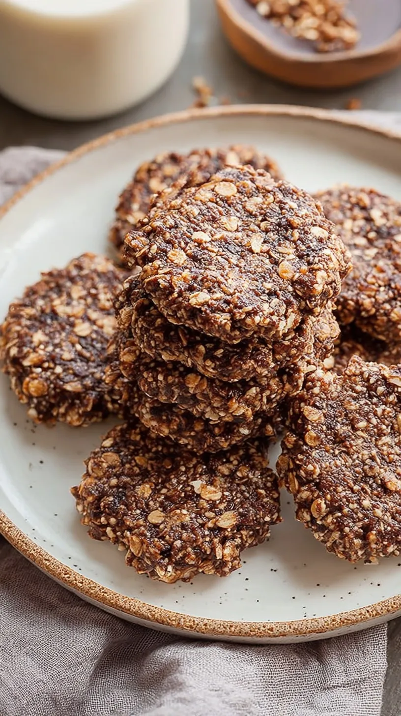 A tray of chocolate and peanut butter healthy no bake cookies on parchment paper.