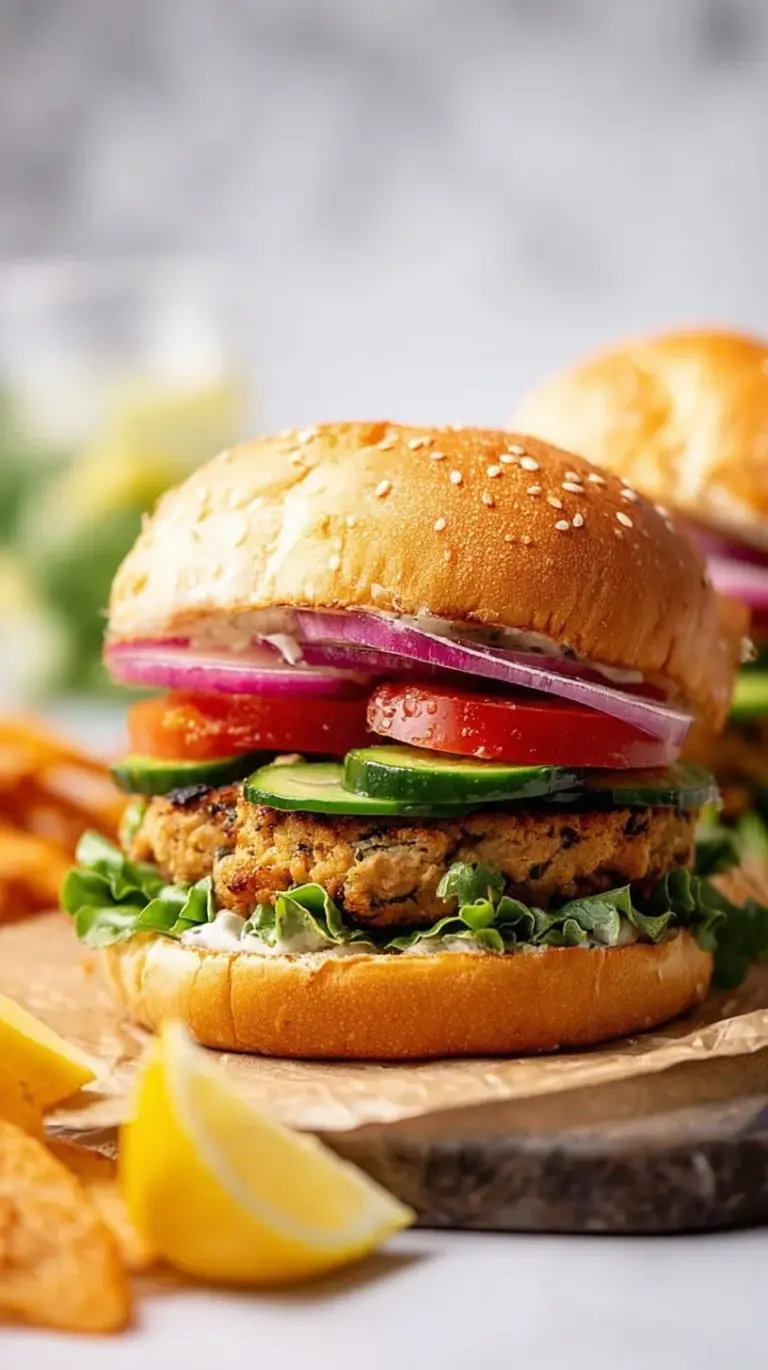 Four golden-brown juicy chicken burgers being seared in a cast iron skillet.
