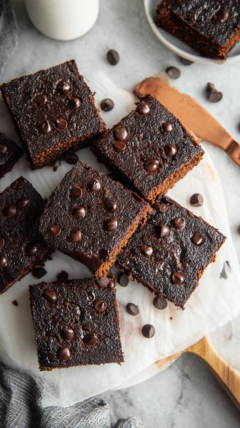 Rich chocolate brownies with a marbled orange pumpkin cream cheese swirl on top