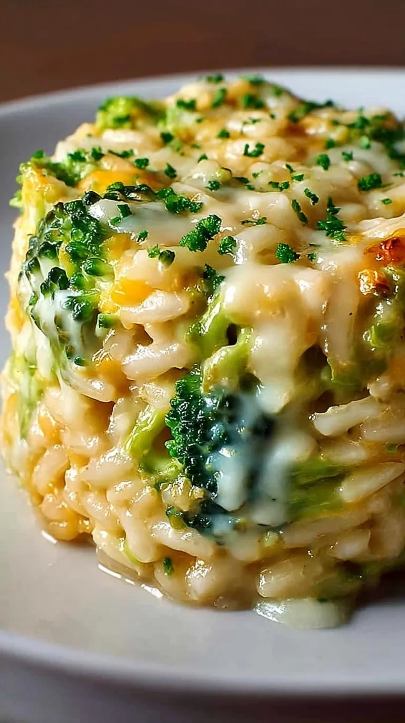 Golden brown broccoli cheddar rice cups in a muffin tin with melted cheese on top.