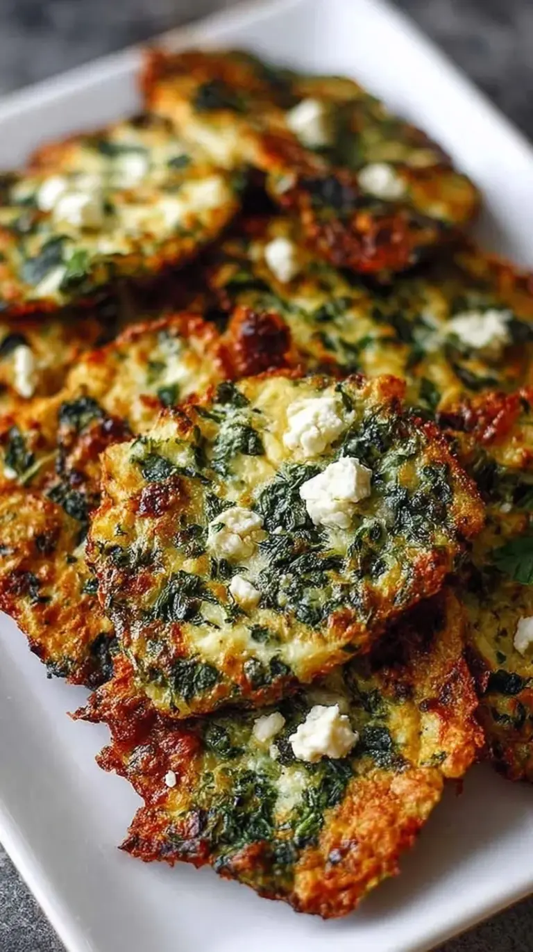 Golden brown Mediterranean spinach feta crisps on a parchment-lined baking sheet with fresh lemon zest and herbs.
