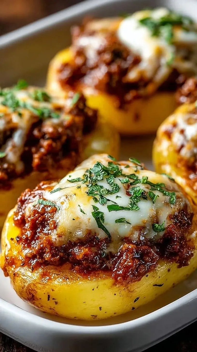 Golden brown potato nests filled with savory ground beef and melted cheddar cheese in a muffin tin